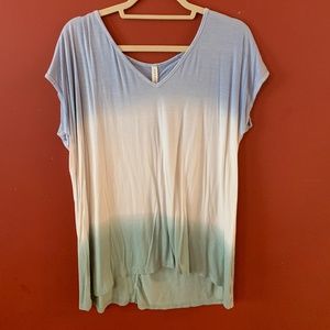 Multicolored Flowy Oversized Top